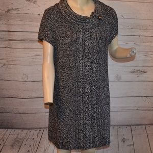Style & Co Knit Gray Sweater Dress Size L